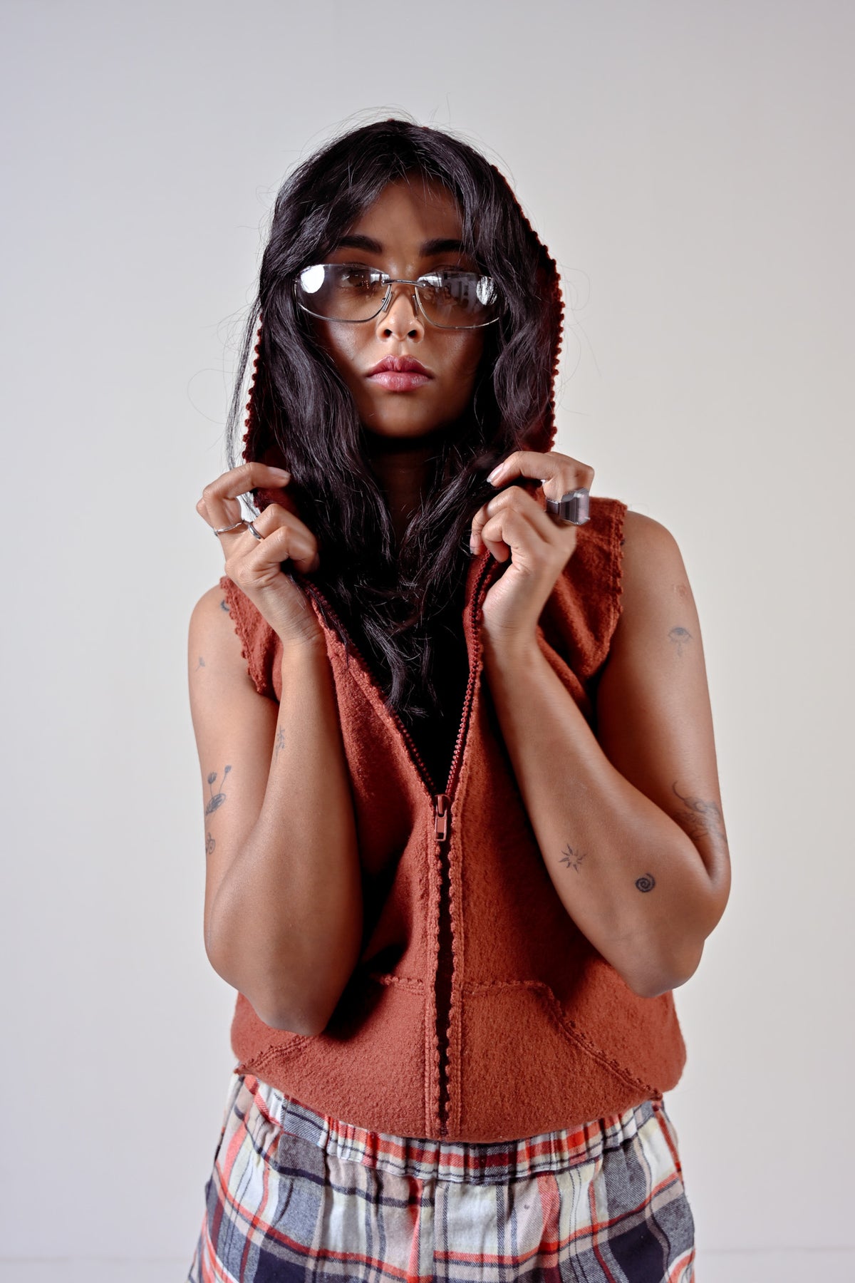 One of a Kind Felted Hoodie