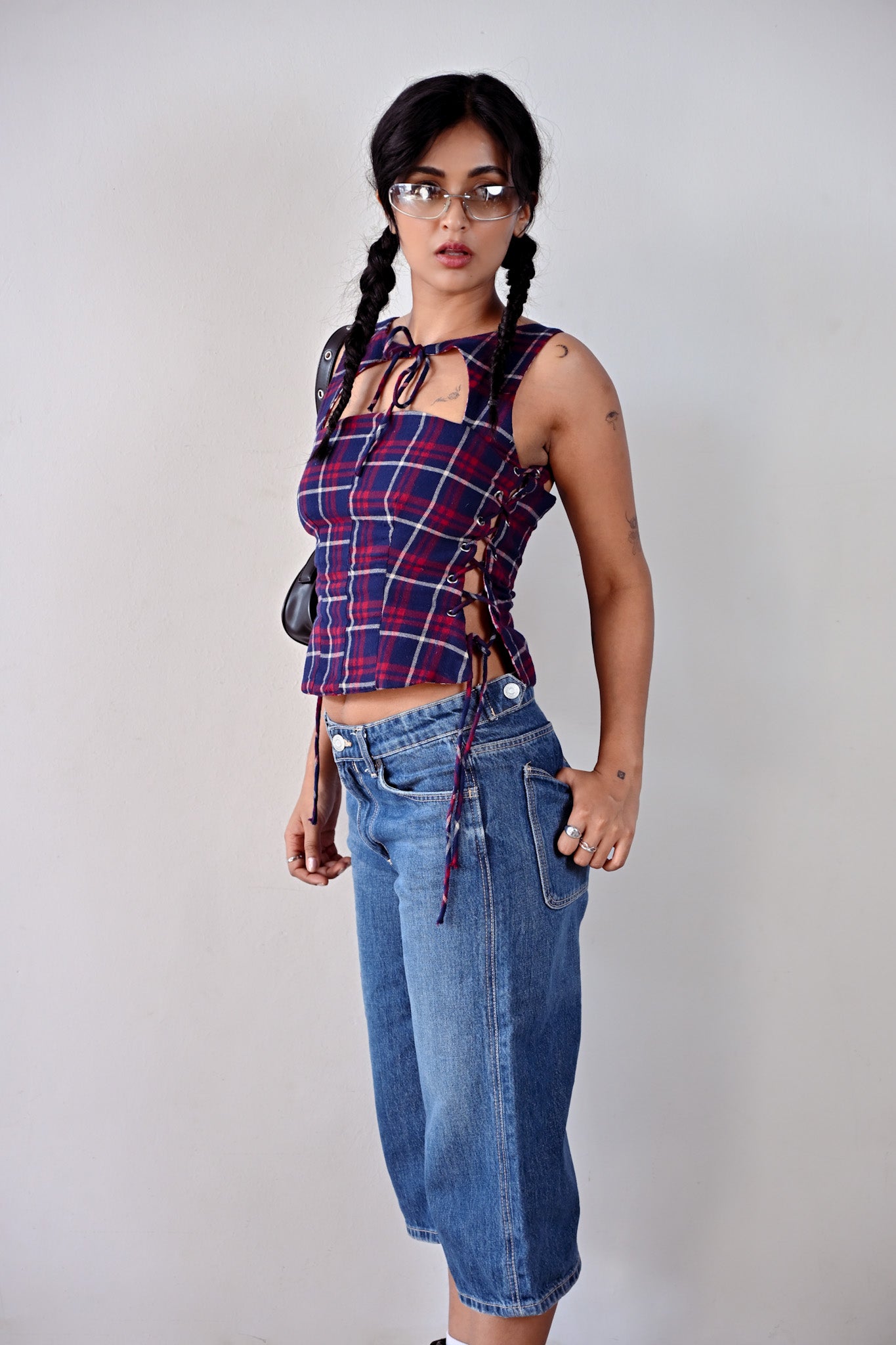 Peggy Lace-up Corset Tank