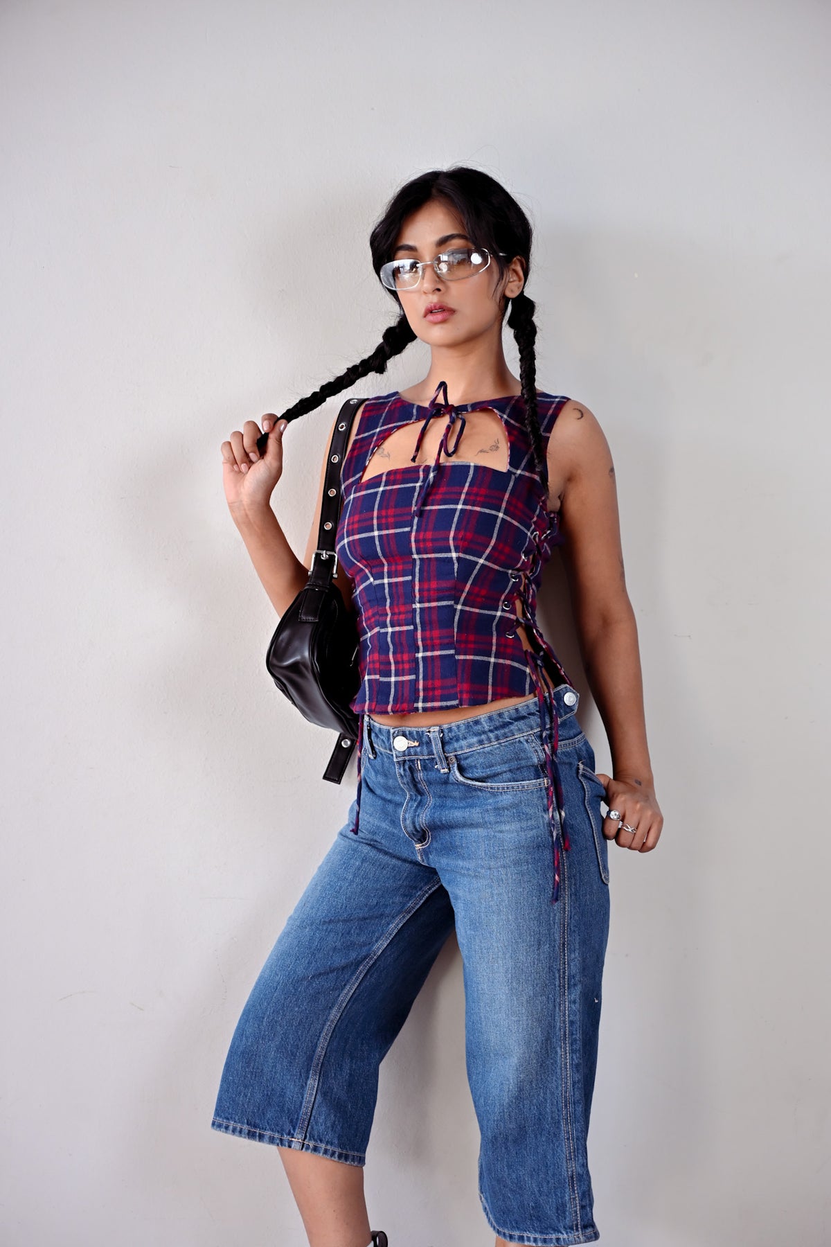 Peggy Lace-up Corset Tank