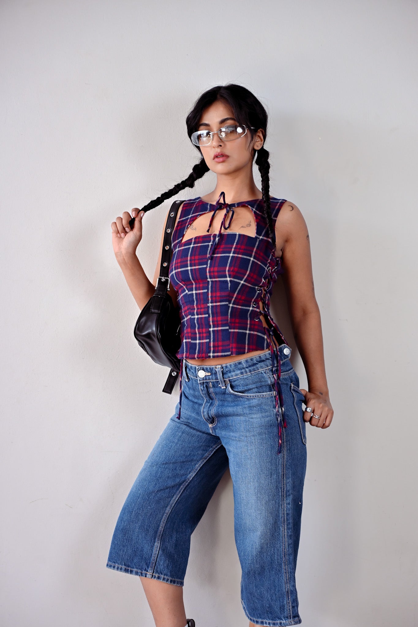 Peggy Lace-up Corset Tank