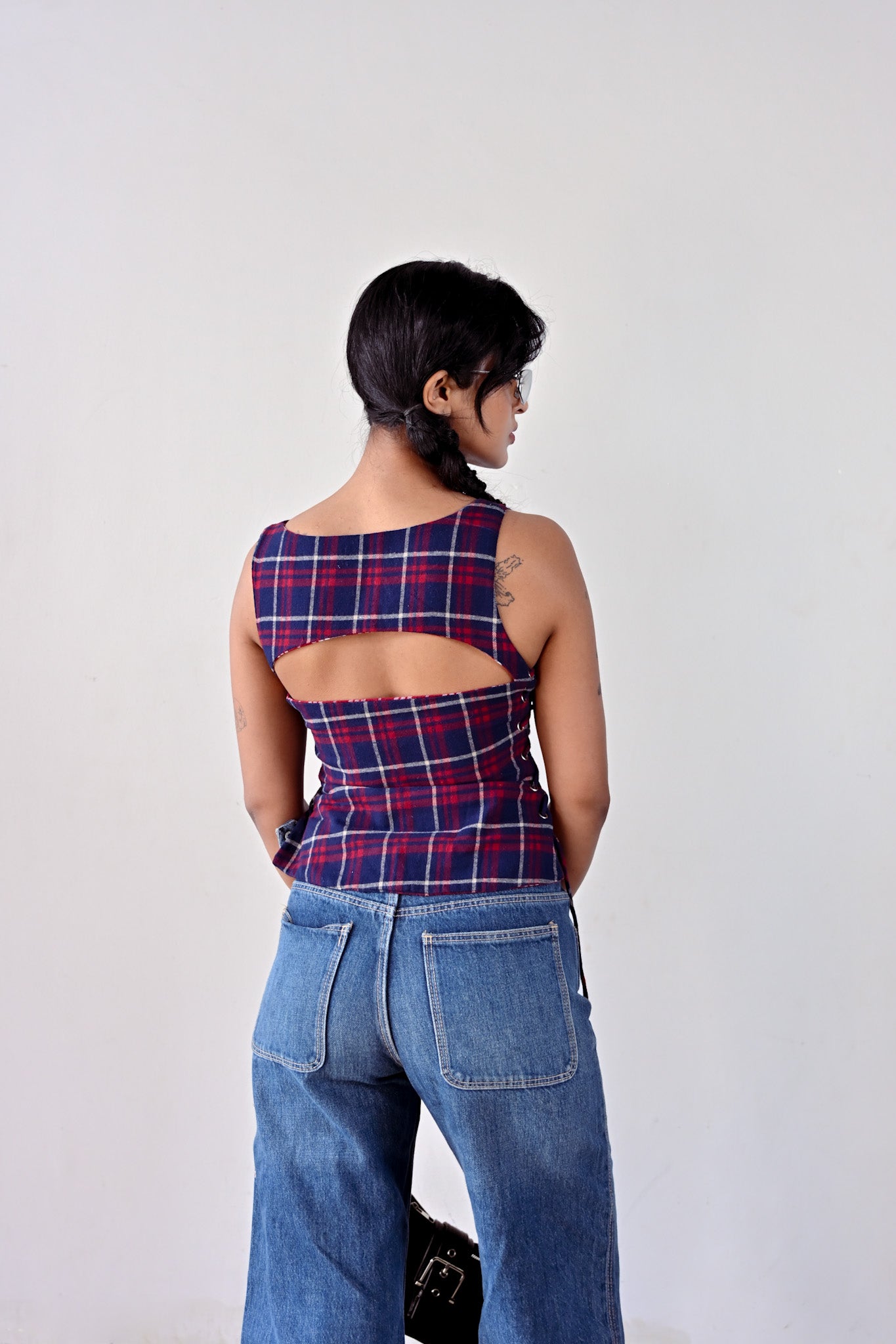 Peggy Lace-up Corset Tank