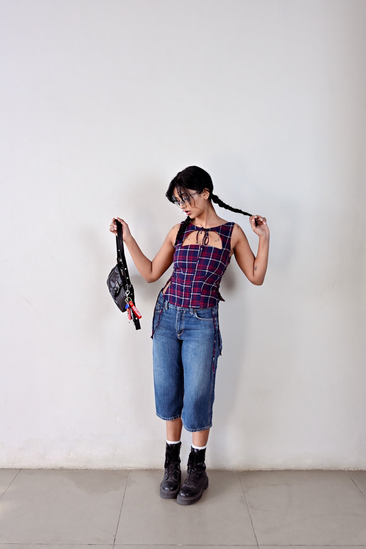 Peggy Lace-up Corset Tank