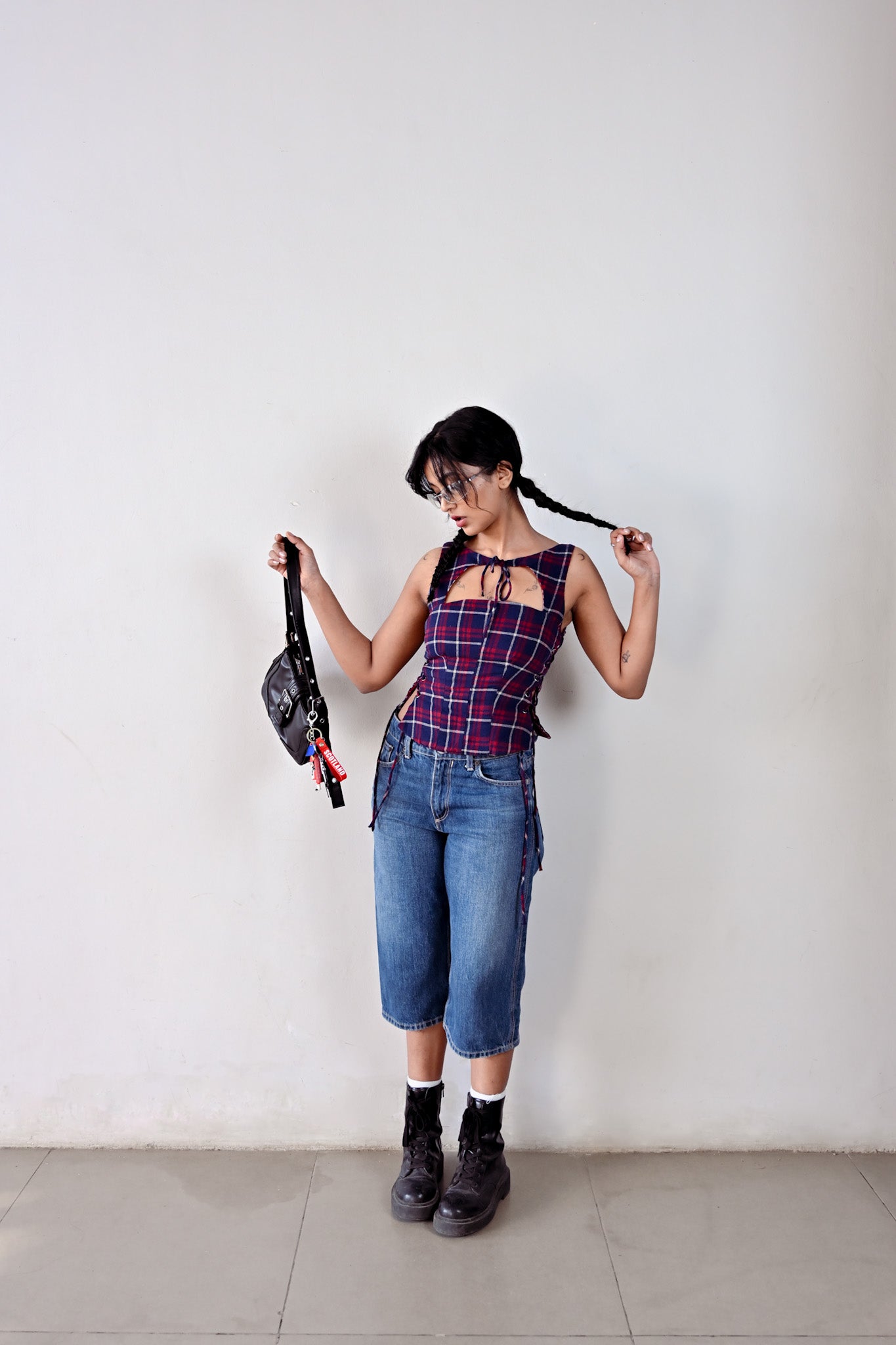 Peggy Lace-up Corset Tank