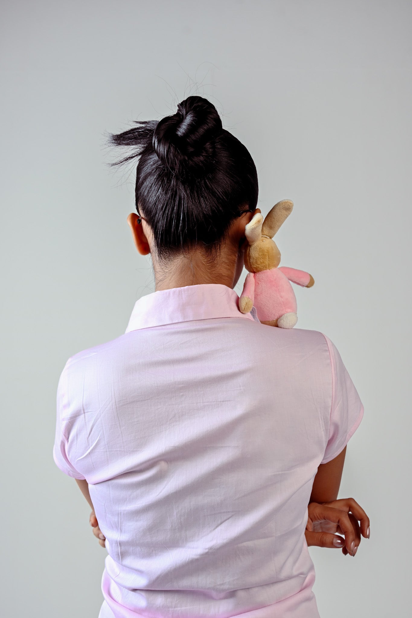 Pink Short Sleeve Snatched Shirt