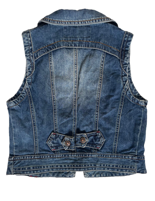 One of a Kind Bang Bang Vintage Denim Vest